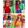 Mario Cosplay Costumes for Children, Hat for Adults, 2 Yellow