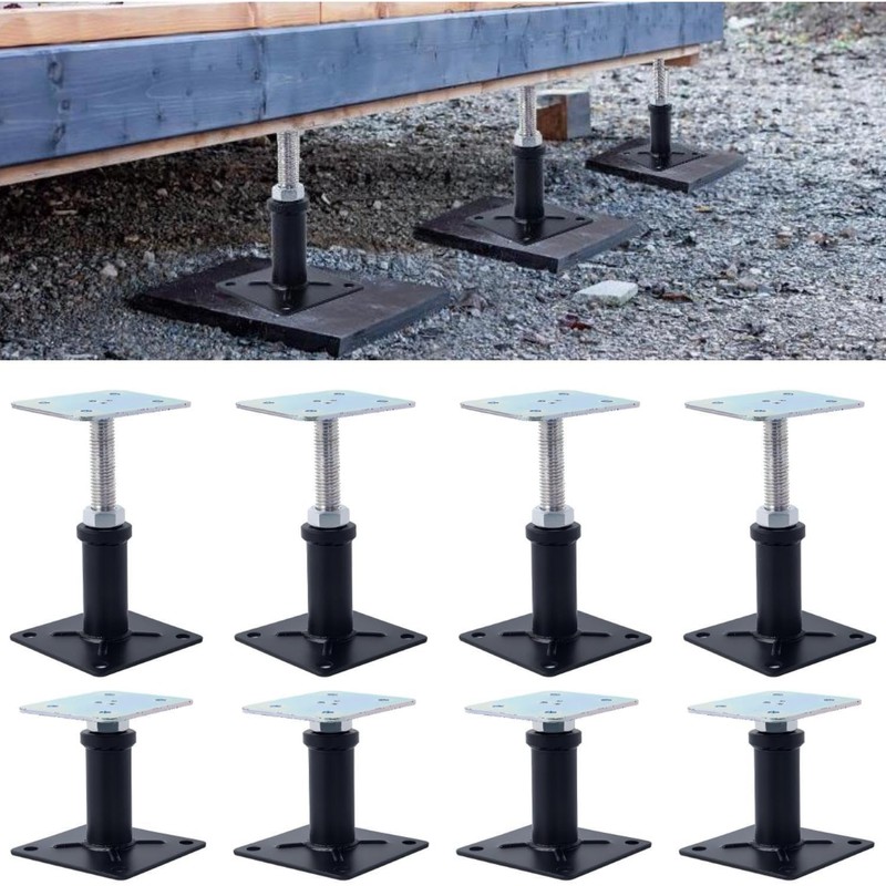 YMSZGBZG 8 Pack Adjustable Floor Jack,Mini Screw Jack,Telescoping Jack for