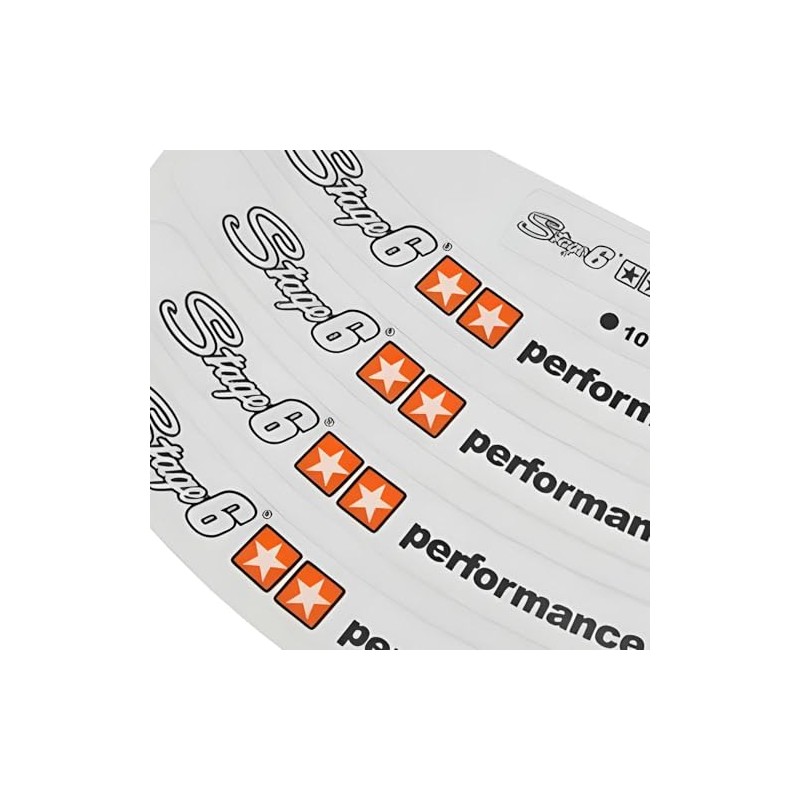 Stage6 Wheel Rim Sticker 10 Inch White