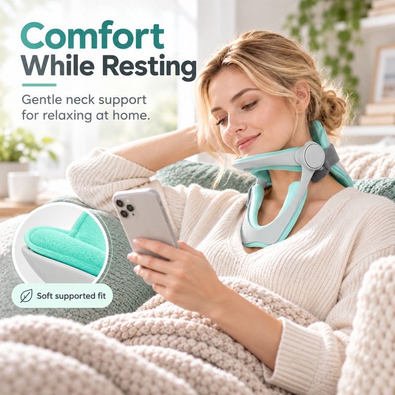 Cervical Neck Support Pillow for Travel and Rest – Breathable