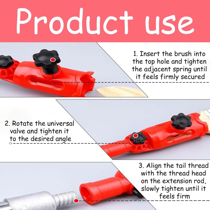 1PCS Paint Roller Extension Pole. Multi-Angle Paint Brush Extender with