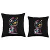 Gumball Machine Astronaut Exploring Planets Throw Pillow