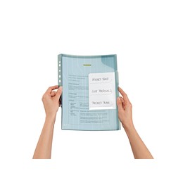 Leitz CombiFile Organiser Folder, Pack of 3, Holds up to 40 A4 Sheets, Transparent, Matte, Blue, 200 Micron PP Material, 47290035