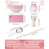 ZENS Matcha Set Pink, 6pcs Japanese Matcha Kit, Ceramic Matcha