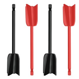 Getrays Resin Agitator Paddle, 4 Pieces Strong Mixing 1/4" Bit Epoxy Agitator Attachment, Reusable Paint Agitator, Paint Agitator Drill Attachment for Mixing Epoxy Paint Ceramic Enamels