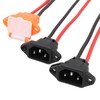 Electric Bike Charging Port Socket with Waterproof Cover Cable Connector