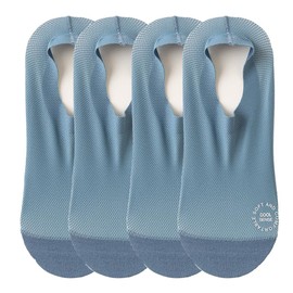 ULTRACEN Womens Thin Socks Non Slip Ultra Thin Liner Socks Nylon Cool Sense No Show Socks Sheer Lightweight (US, Numeric, 8, 10.5, Regular, Regular, 4 Pairs-Navy Blue)