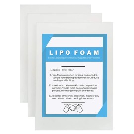 Moolida 3 Pack Lipo Foam - Post Surgery Ab Board for Use with Post Liposuction Surger