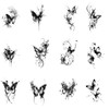Tattoo Stickers, Butterfly, Black, Body Seal, Tattoo Stickers, Disappearing in