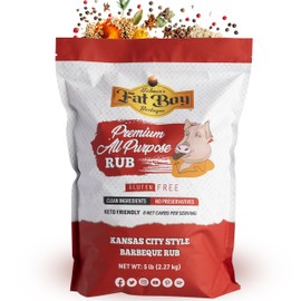Fat Boy BBQ Premium All Purpose Rub 5 lb Bag - Great on Pork, Beef, Poultry, Chicken, Seafood and More