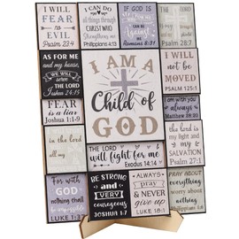 Christian Gifts for Women – God Says You Are Sunflower Plaque, 2-Layer Wood Religious Desk Decor, Faith-Based Inspirational Gift, Sunflower Gifts for Women, Encouragement, Baptism Gift, Teacher Desk Decor (CL Child Of God Man)