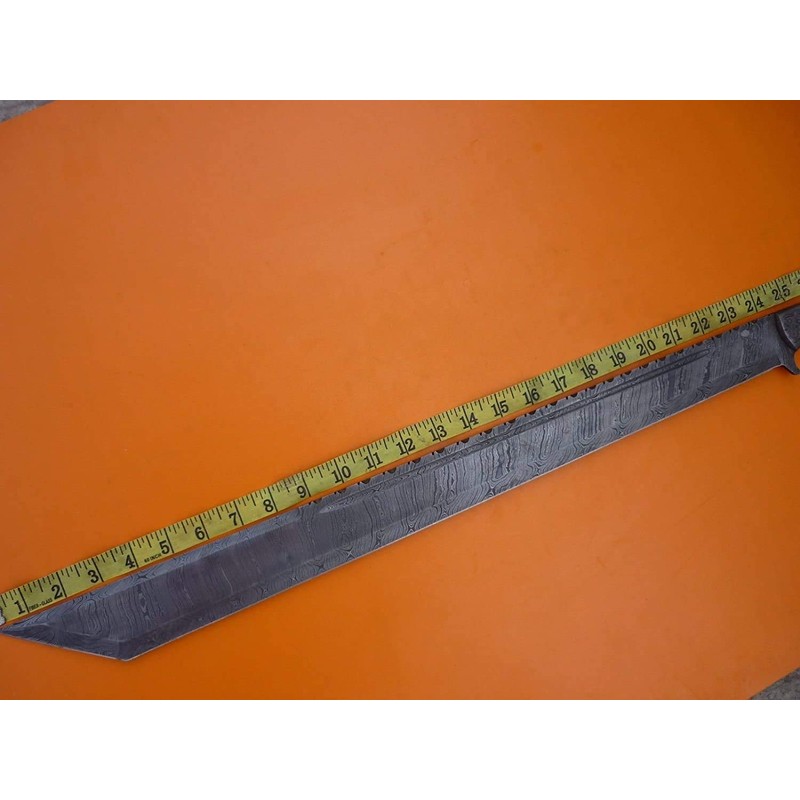 Sword ! Rare ! Custom Hand Forged Damascus Steel Machete