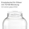 Devitre Twist-Off Lid 100 mm TO100 | 6 Replacement Lids