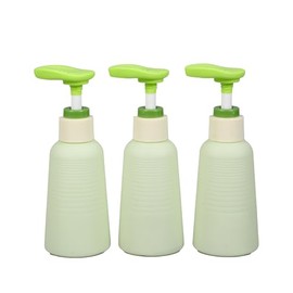 ASEVAT Plastic Pump Bottle 3.4 oz Empty Shampoo Pump Bottles Dispenser 3 Pack Portable Foaming Soap Dispenser Leak Proof Empty Lotion Dispenser (Green, 3.4 Ounces)