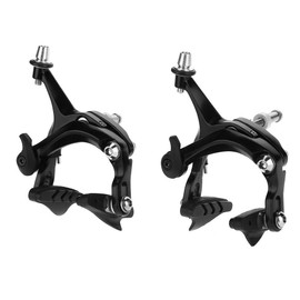 Keenso Bicycle Caliper Brake Bike V Brake Set 1 Pair Aluminum Alloy Mechanical Dual Pivot Bicycle Brake Set for Road Bike Repair Parts