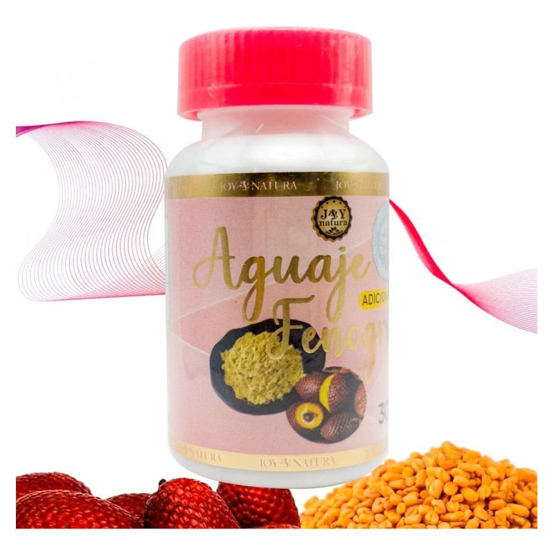 Aguaje Con Fenogreco 30 Caps 500 Mg Joy Natura Original