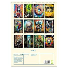 Graffiti Art (Wandkalender 2025 DIN A3 hoch), CALVENDO Monatskalender