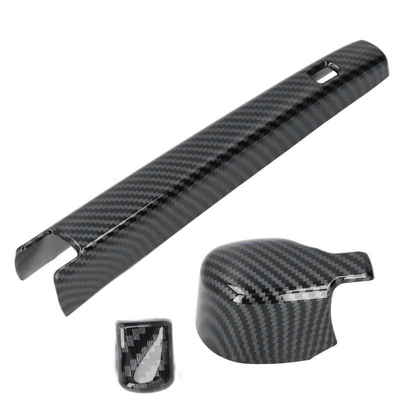 Rear Windshield Wiper Arm Cover Trim Carbon Fiber Style Decoration