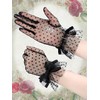 Bencailor Women Lace Gloves Tea Party Gloves Bow Short Gloves