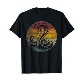 King Cobra Snake Shirt Sun Retro Vintage Reptile 80s Gift T-Shirt