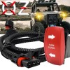 OZ-USA Turn Signal Red Rocker Switch Pulse Busbar Plug Harness