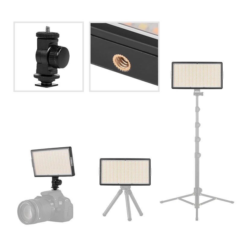 LED-416 LED Video Light Professional On-Camera Photography Light Panel 416PCS