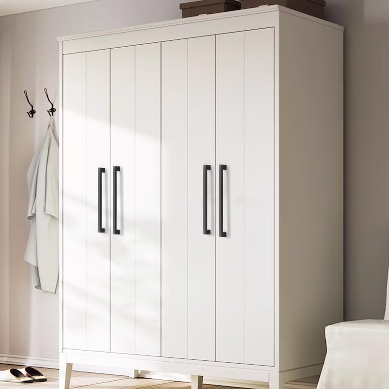 Probrico 256mm Black Cabinet Pulls Cabinet Handles Stainless Steel Drawer