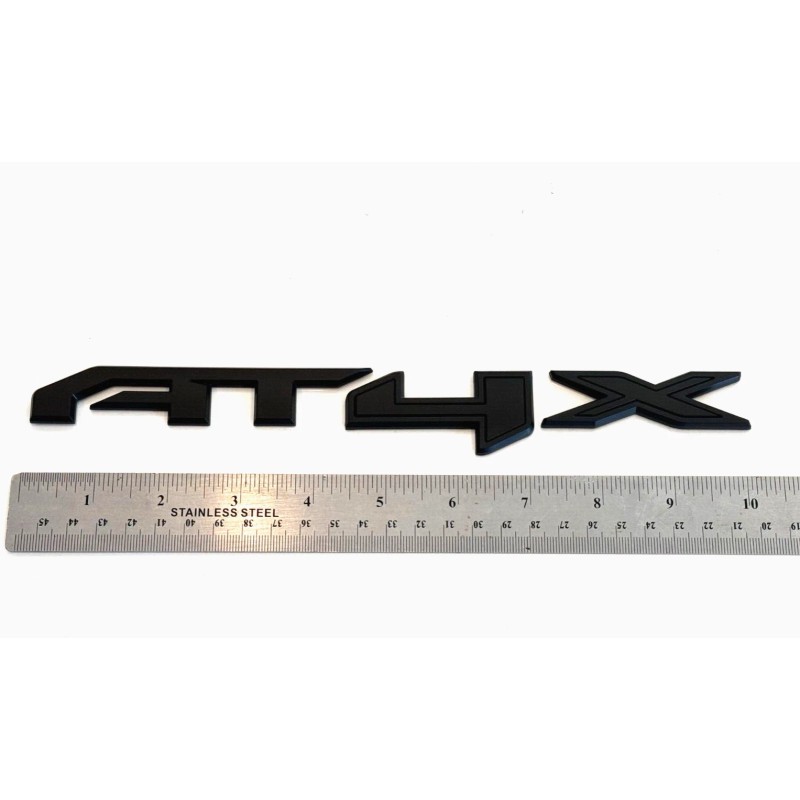 GMC 1PC Matte Black Rear Tailgate AT4X Emblems Badge 2023-2024