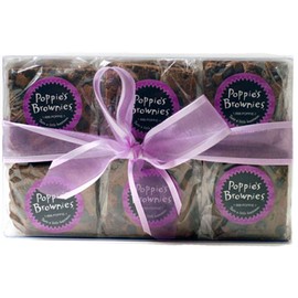 Poppie's Dough Gourmet Brownies Gift Box (12 Pieces) (Fudge Chocolate Chip)