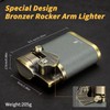 XIFEI Cigar Lighter, 4 Jet Flame Desktop Rocker Arm Lighter