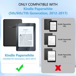 2 Pack Anti Blue Light Screen Protector for Kindle Paperwhite Prior to 2018 6" (5th/6th/7th Generation, 2012-2017 Release,Full Coverage PET Anti Blue Light Eye Protection Premium Film