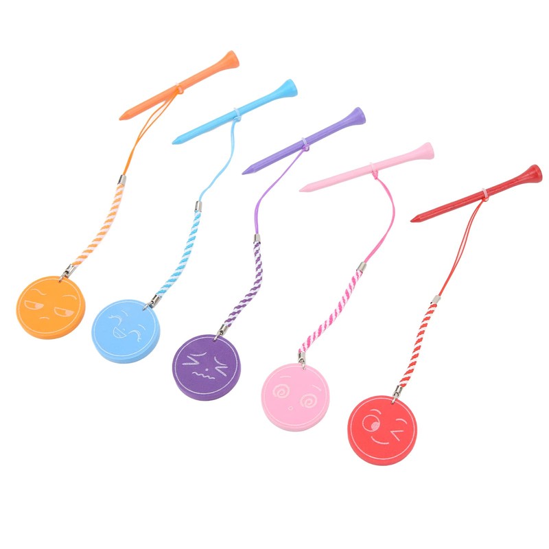Restokki 5 Pieces 3 1/4 Inch Wooden Golf Tees with