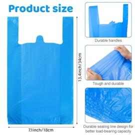 600Pcs Baby Nappy Bags, Sanitary Disposal Bag, Disposal Sacks for Incontinence Pads, Nappy Disposal Bags, Nappy Bin Refills, Extra Thick Anti-Odor Antibacterial Leak-Proof, Blue