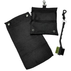 CaddyDaddy Golf Golf Accessory Bag, Towel & Brush Set