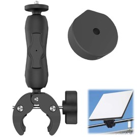 Mini Mount, Adjustable Mini Clamp Mount for RV Ladders, Railings and More, 360° Rotation and 180° Tilt, Mini Accessories for (Bracket