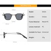 ZLJSHIHOI Punk square small frame sunglasses vintage fashion sunglasses, hip-hop