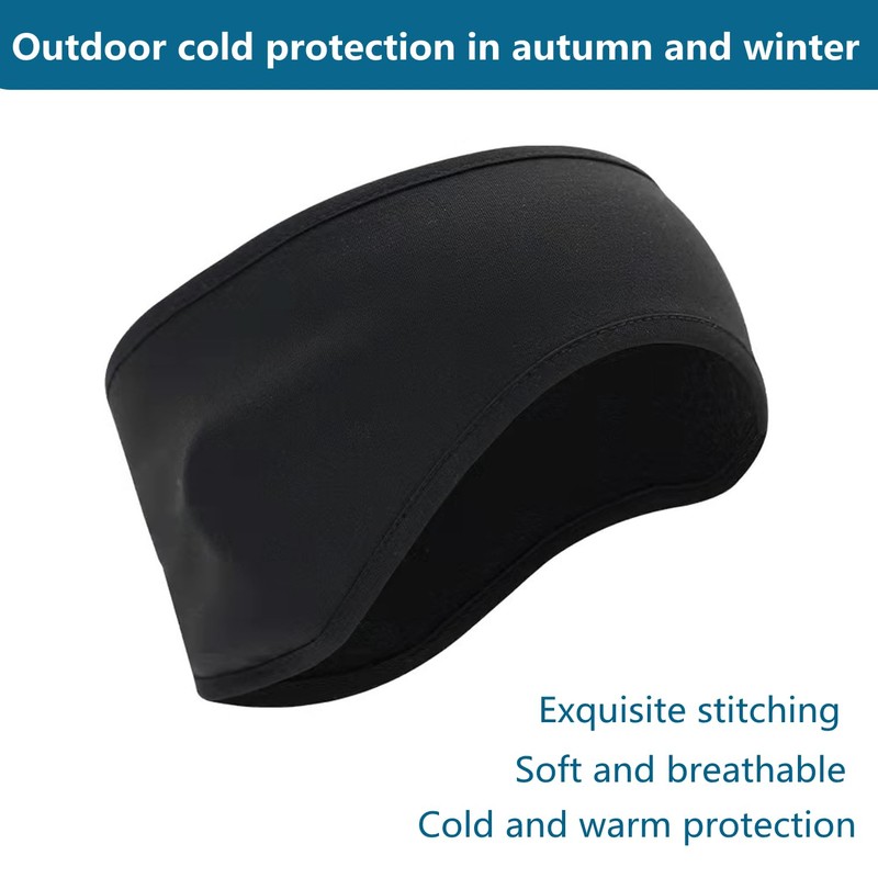 JUSDIQIR Plush Soft Warm Fleece Headband, Soft Ear Warmer Forehead,