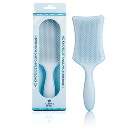 Nature Spell No Knots Detangling Hair Brush | Detangles All Hair Types | For Wet & Dry Hair | Eliminates Knots & Reduces Breakage |:_Matte Blue