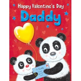 Piccadilly Greetings Valentines Day Card for Dad Pandas 8" x 6"