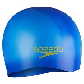 Speedo Kid's Plain Moulded Swim Cap, Artic/Green, One Size