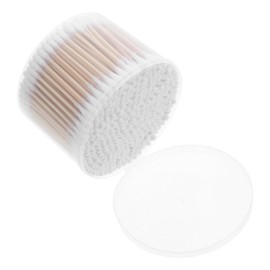 Cabilock 500pcs Baby Ear Swabs With Double Ended Cotton Tips Wooden Sticks For Safe And Ear Cleaning Ideal For Makeup Removal And Beauty Applications