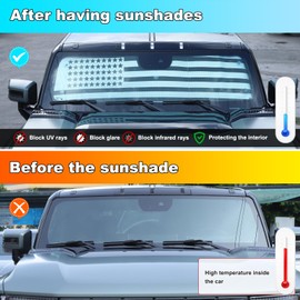 for 2022-2026 Hummer EV Accessories 4 Pieces Sunroof Sunshade,1 Pieces Car Sun Shade for Windshield, Windshield Glass Visor Sun Blocking Foldable Aluminum Heat Insulation Blocking Privacy Protection