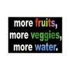 CafePress Healthy Diet Reminder Magnet Rectangle Magnet, 3"x2" Refrigerator Magnet
