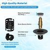 Universal Bathroom Sink Stopper Hair Catcher Upgraded with 2-Layer Detachable