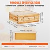 VEVOR 10 Frame Medium Super Bee Hive Box, Bee Box