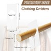 PATIKIL 16 Pcs Rectangle Clothes Dividers, 5 Inch Blank Clothing