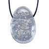 Lebensquelle Plus Rock Crystal Drop Pendant, Drilled Tumbled Stone Pendant