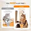 Bonnlo Large Cat Tree with Litter Box, All-in-1 Wooden Cat