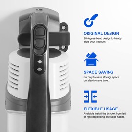 Wall Mount for Shark Vacuum Cleaner,LANMU Wall Bracket Holder Accessories Compatible with Shark IZ201UK,IZ202UK,IZ300UK,Handheld CH951,VAX Blade 4,Blade 24V/32V,Gtech Hoover Vacuum Cleaner