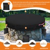 Dosminer Fire Pit Cover Round Outdoor Built In Stone Fire